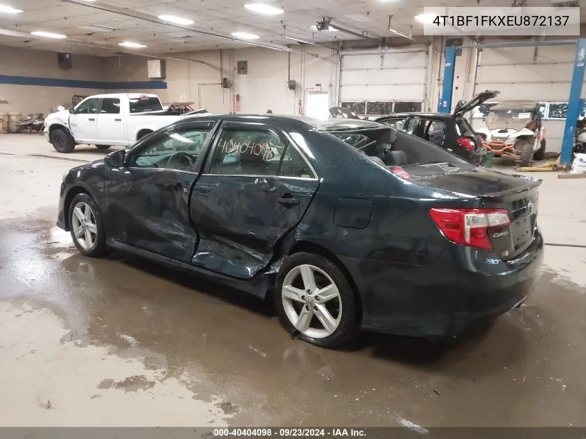 2014 Toyota Camry L/Se/Le/Xle VIN: 4T1BF1FKXEU872137 Lot: 40404098