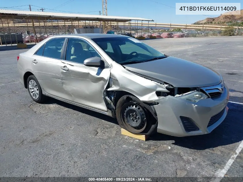 2014 Toyota Camry Hybrid Le VIN: 4T1BD1FK6EU114009 Lot: 40405400