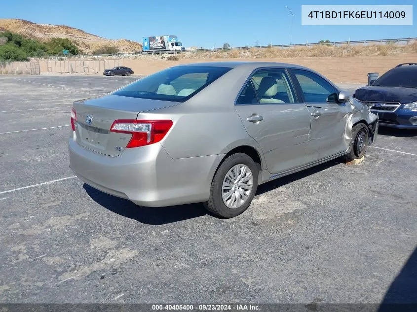 2014 Toyota Camry Hybrid Le VIN: 4T1BD1FK6EU114009 Lot: 40405400