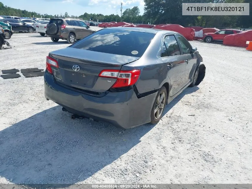 2014 Toyota Camry Se VIN: 4T1BF1FK8EU320121 Lot: 40405534