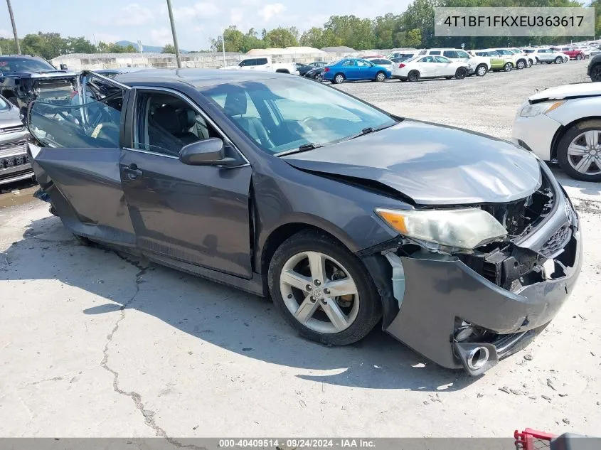 2014 Toyota Camry L/Se/Le/Xle VIN: 4T1BF1FKXEU363617 Lot: 40409514