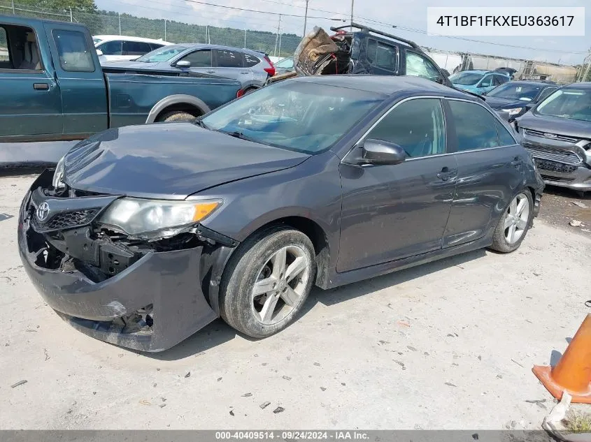 2014 Toyota Camry L/Se/Le/Xle VIN: 4T1BF1FKXEU363617 Lot: 40409514