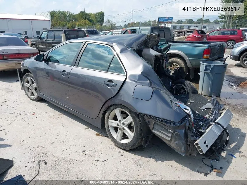 2014 Toyota Camry L/Se/Le/Xle VIN: 4T1BF1FKXEU363617 Lot: 40409514