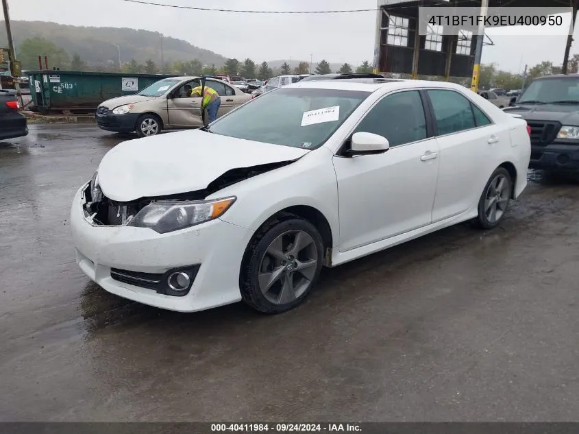 2014 Toyota Camry L/Se/Le/Xle VIN: 4T1BF1FK9EU400950 Lot: 40411984