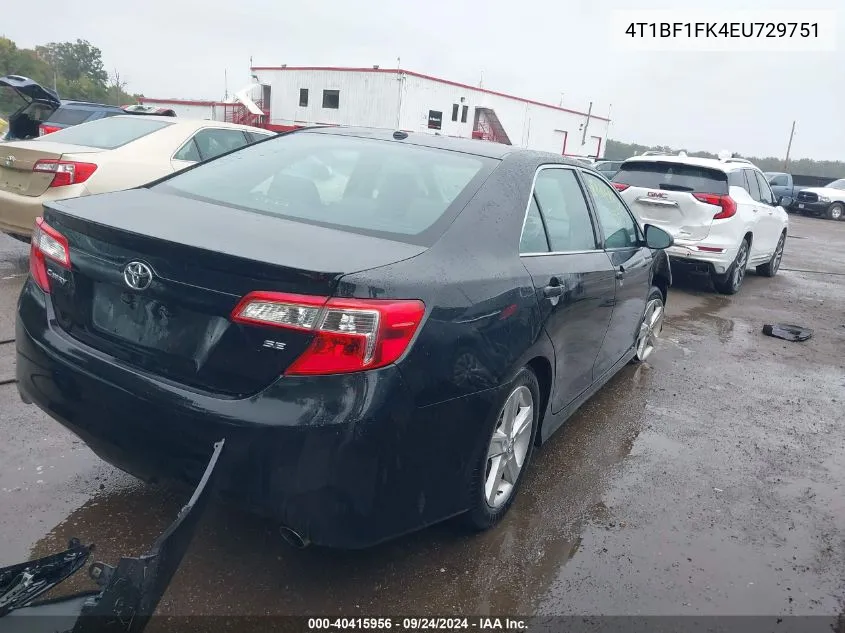 4T1BF1FK4EU729751 2014 Toyota Camry Se