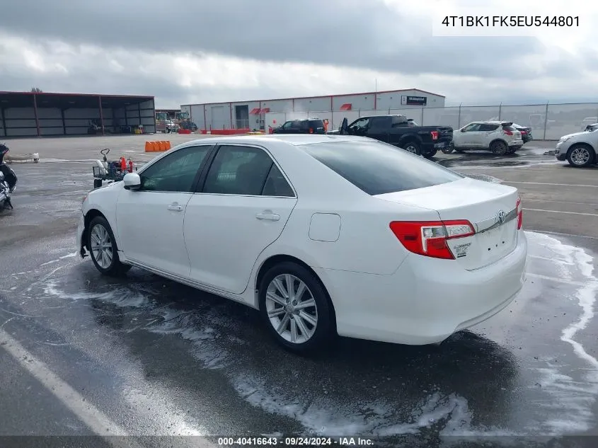 2014 Toyota Camry Se/Xle VIN: 4T1BK1FK5EU544801 Lot: 40416643