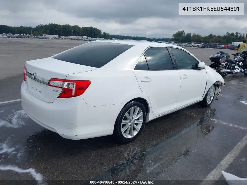 2014 Toyota Camry Se/Xle VIN: 4T1BK1FK5EU544801 Lot: 40416643