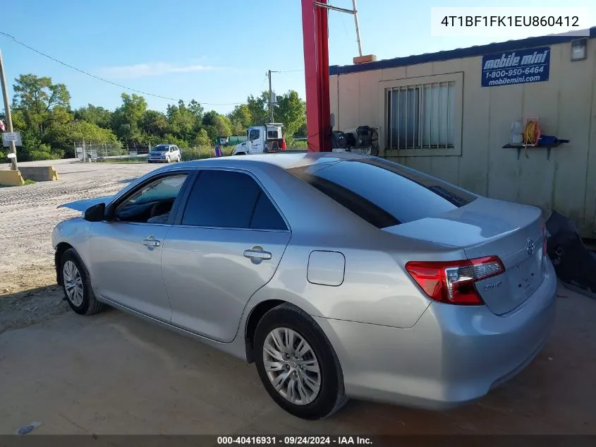 2014 Toyota Camry L/Se/Le/Xle VIN: 4T1BF1FK1EU860412 Lot: 40416931