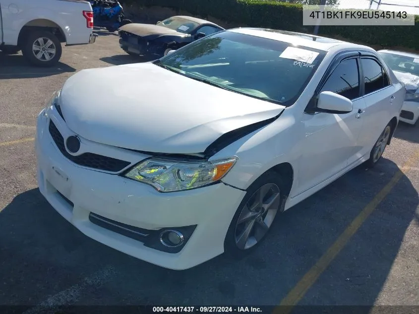 2014 Toyota Camry Se V6 VIN: 4T1BK1FK9EU545143 Lot: 40417437