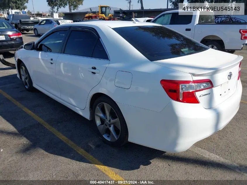 2014 Toyota Camry Se V6 VIN: 4T1BK1FK9EU545143 Lot: 40417437