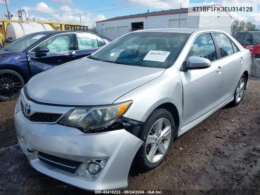 2014 Toyota Camry Se VIN: 4T1BF1FK3EU314128 Lot: 40418223