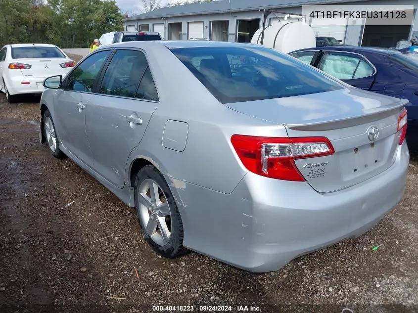 2014 Toyota Camry Se VIN: 4T1BF1FK3EU314128 Lot: 40418223