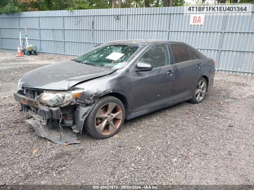 2014 Toyota Camry Se Sport VIN: 4T1BF1FK1EU401364 Lot: 40421673