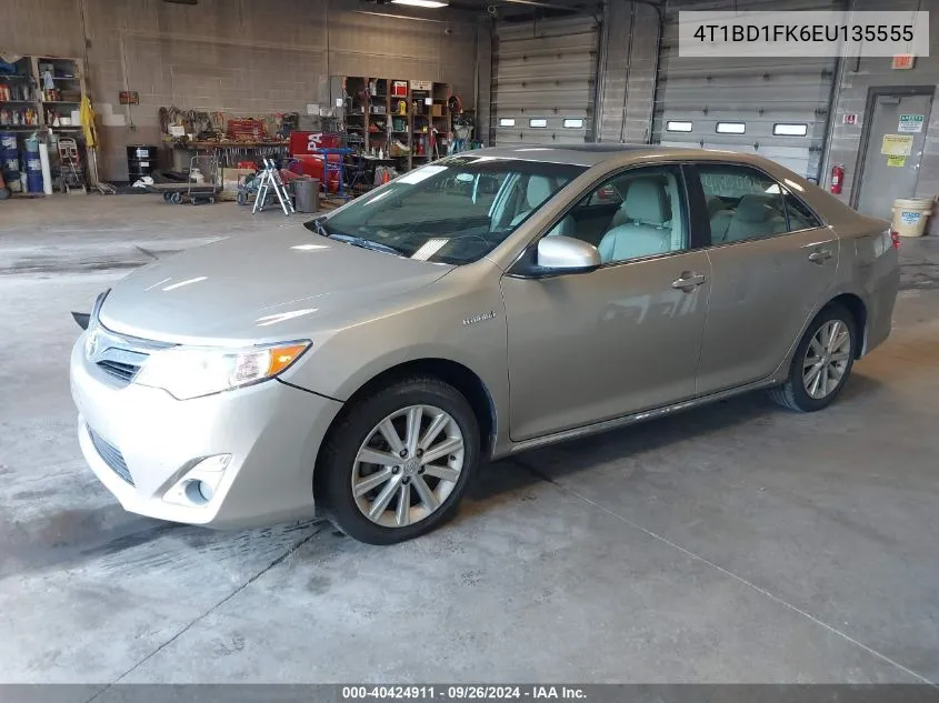 2014 Toyota Camry Hybrid/Le/Xle VIN: 4T1BD1FK6EU135555 Lot: 40424911