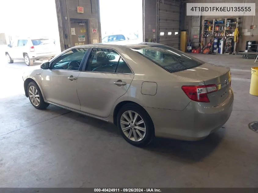 2014 Toyota Camry Hybrid/Le/Xle VIN: 4T1BD1FK6EU135555 Lot: 40424911