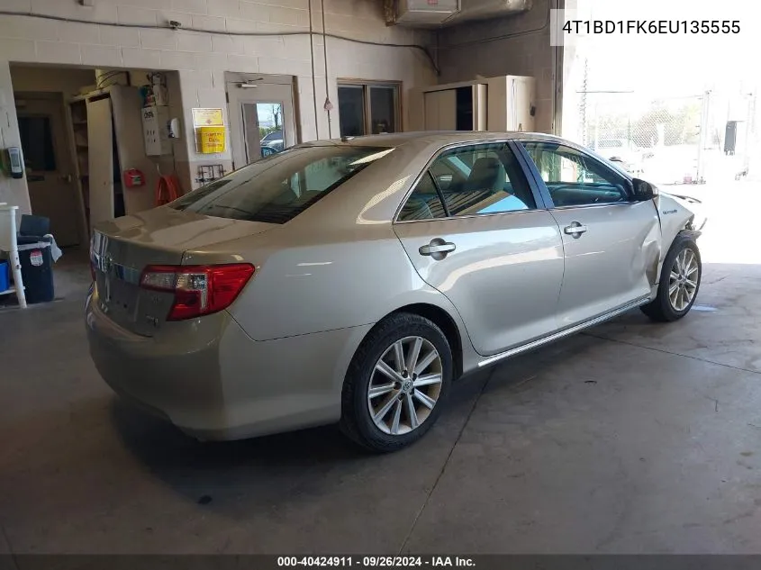 2014 Toyota Camry Hybrid/Le/Xle VIN: 4T1BD1FK6EU135555 Lot: 40424911