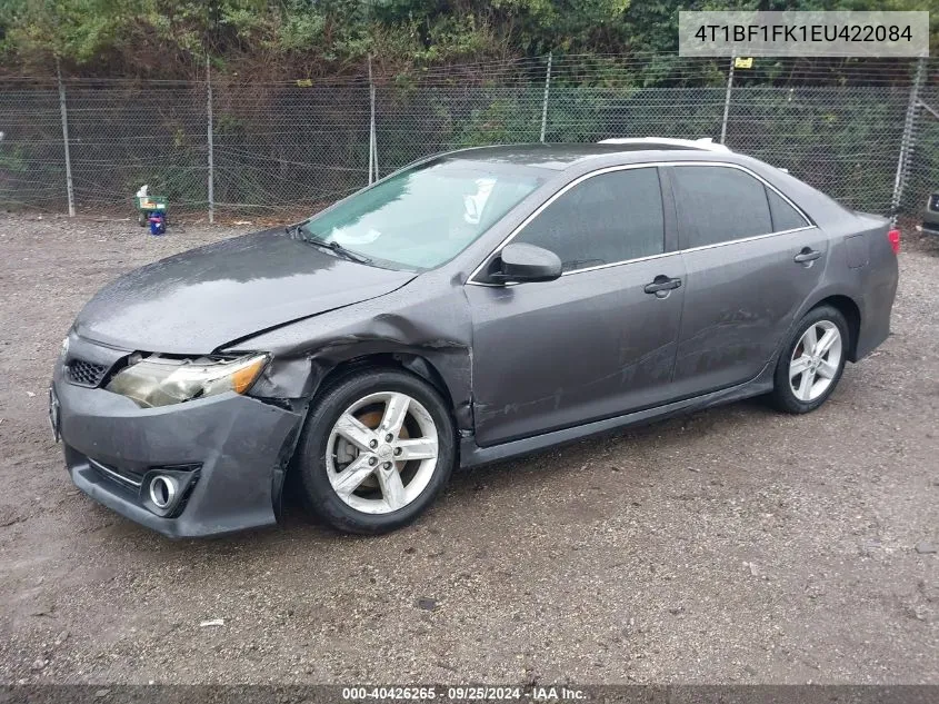 2014 Toyota Camry Se VIN: 4T1BF1FK1EU422084 Lot: 40426265