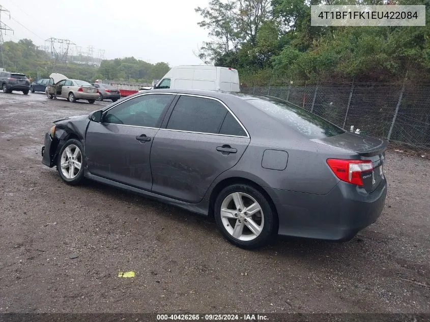 2014 Toyota Camry Se VIN: 4T1BF1FK1EU422084 Lot: 40426265