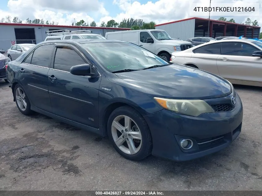 2014 Toyota Camry Hybrid Se Limited Edition VIN: 4T1BD1FK0EU121604 Lot: 40426827