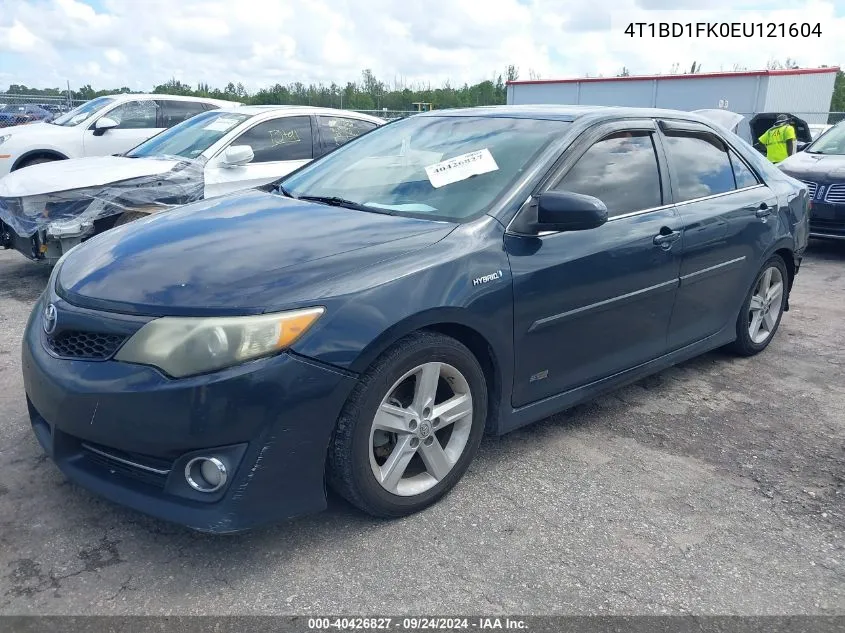 2014 Toyota Camry Hybrid Se Limited Edition VIN: 4T1BD1FK0EU121604 Lot: 40426827