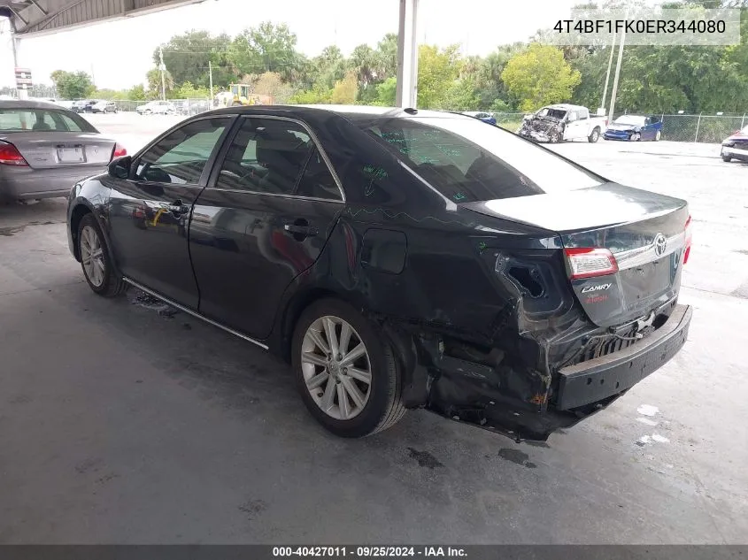 4T4BF1FK0ER344080 2014 Toyota Camry Xle