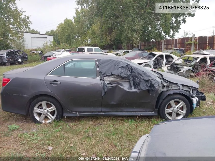 2014 Toyota Camry Se VIN: 4T1BF1FK3EU763325 Lot: 40427249