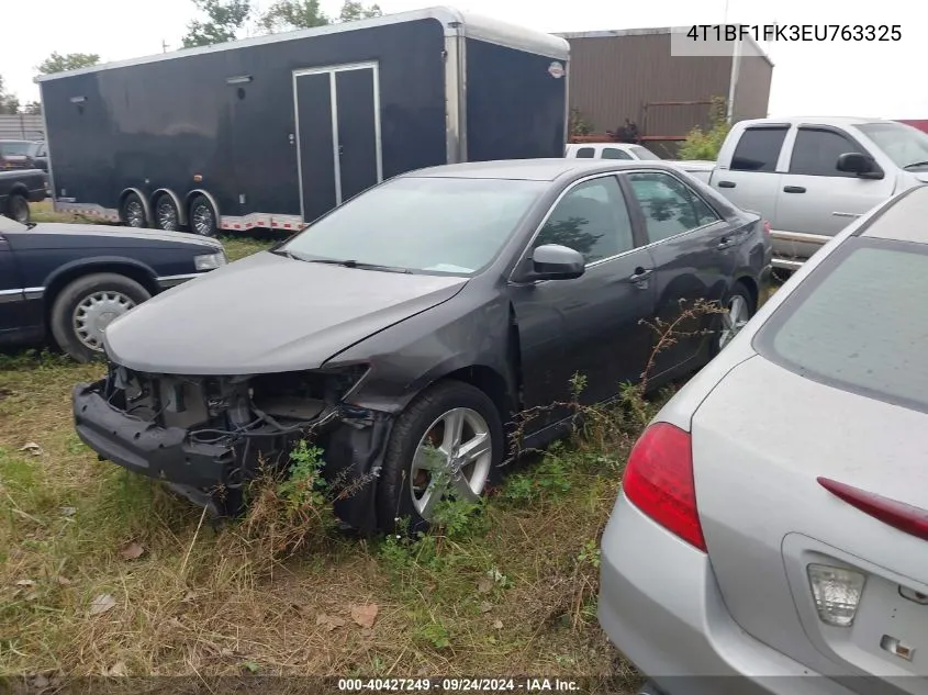 2014 Toyota Camry Se VIN: 4T1BF1FK3EU763325 Lot: 40427249