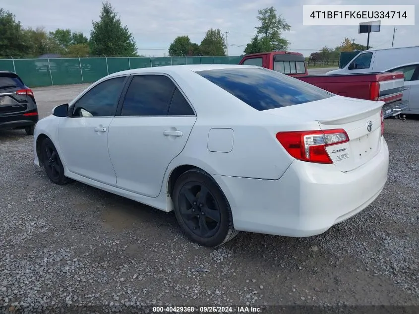 2014 Toyota Camry L/Se/Le/Xle VIN: 4T1BF1FK6EU334714 Lot: 40429368