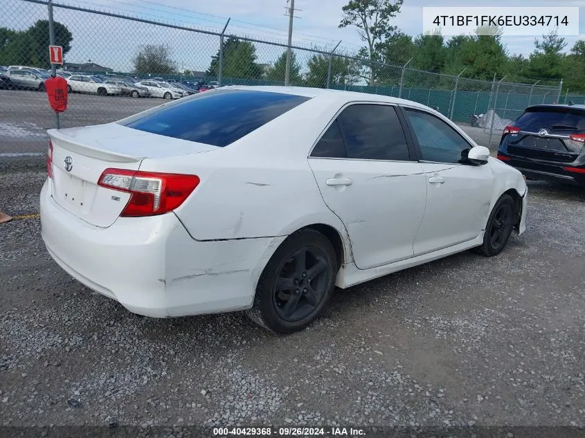 2014 Toyota Camry L/Se/Le/Xle VIN: 4T1BF1FK6EU334714 Lot: 40429368