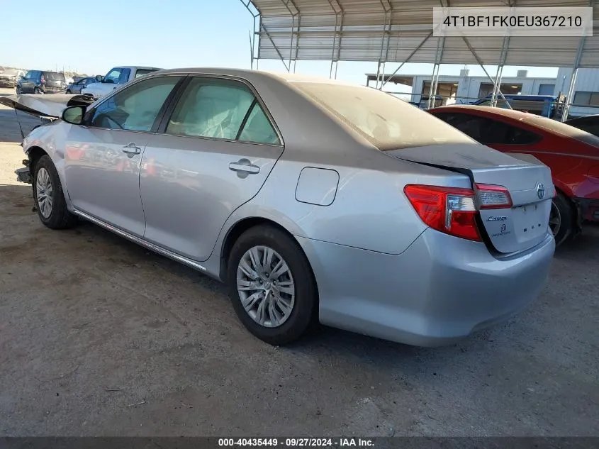 4T1BF1FK0EU367210 2014 Toyota Camry Le