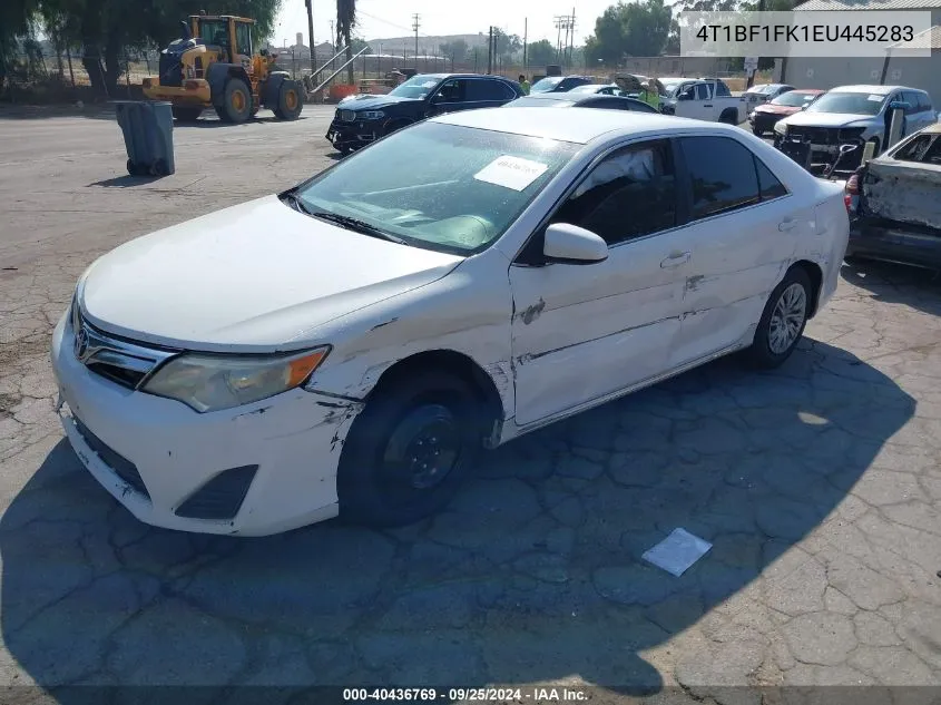 2014 Toyota Camry Le VIN: 4T1BF1FK1EU445283 Lot: 40436769