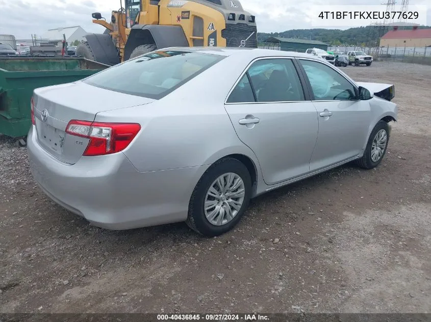 2014 Toyota Camry Le VIN: 4T1BF1FKXEU377629 Lot: 40436845