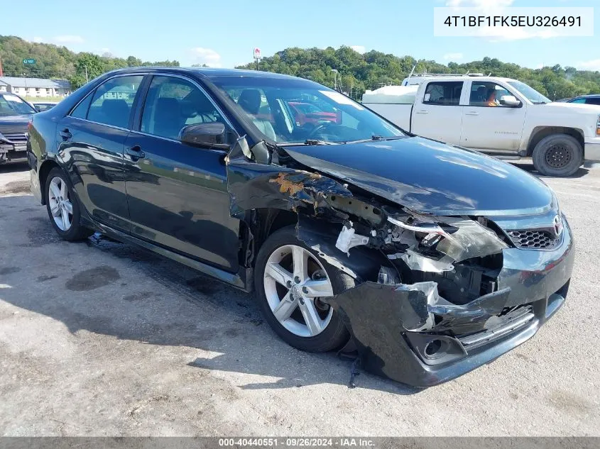 2014 Toyota Camry Se VIN: 4T1BF1FK5EU326491 Lot: 40440551