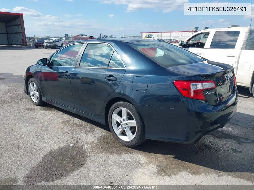 2014 Toyota Camry Se VIN: 4T1BF1FK5EU326491 Lot: 40440551