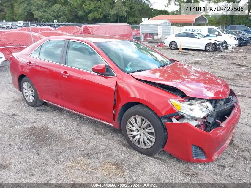 2014 Toyota Camry Le VIN: 4T4BF1FK7ER427506 Lot: 40440668