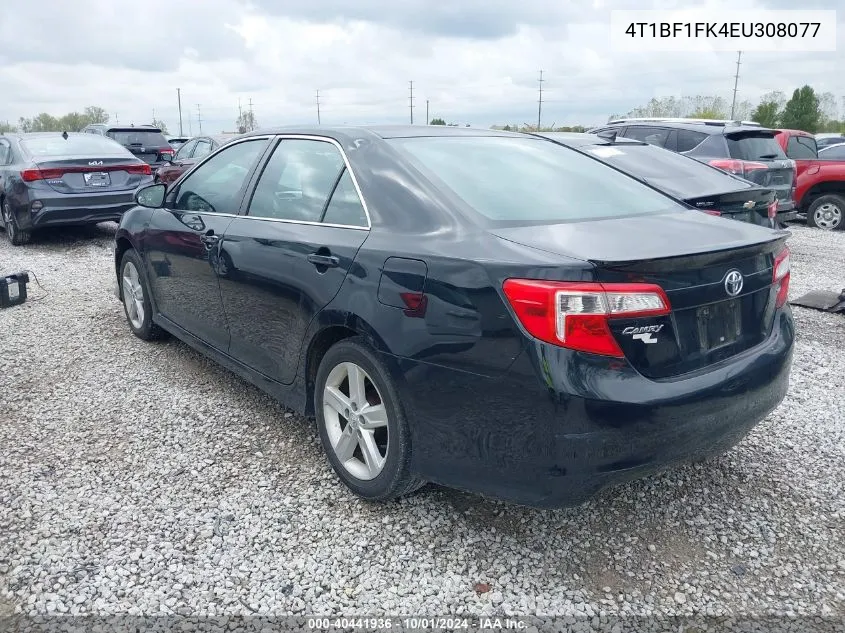 2014 Toyota Camry L/Se/Le/Xle VIN: 4T1BF1FK4EU308077 Lot: 40441936