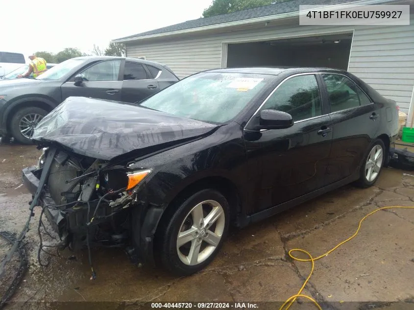 4T1BF1FK0EU759927 2014 Toyota Camry Se