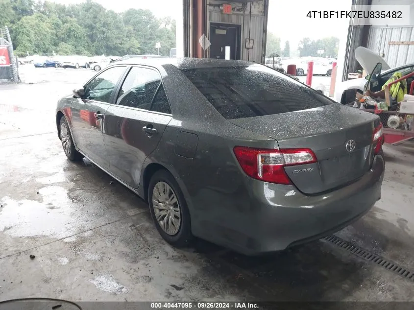 2014 Toyota Camry Le VIN: 4T1BF1FK7EU835482 Lot: 40447095