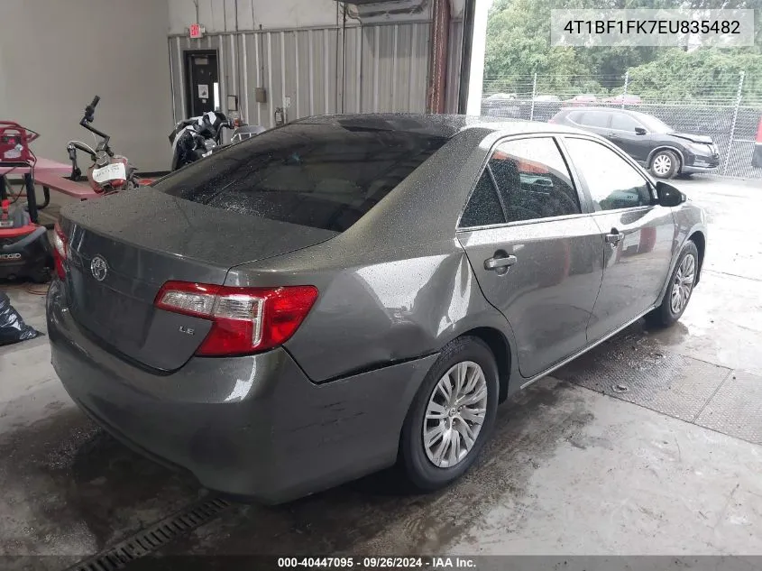 2014 Toyota Camry Le VIN: 4T1BF1FK7EU835482 Lot: 40447095