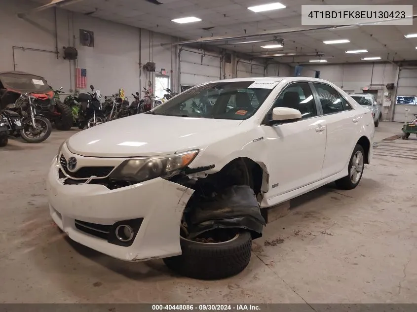 2014 Toyota Camry Hybrid Se Limited Edition VIN: 4T1BD1FK8EU130423 Lot: 40448086