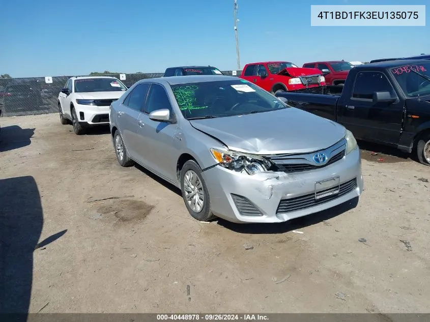 2014 Toyota Camry Hybrid Hybrid/Le/Xle VIN: 4T1BD1FK3EU135075 Lot: 40448978