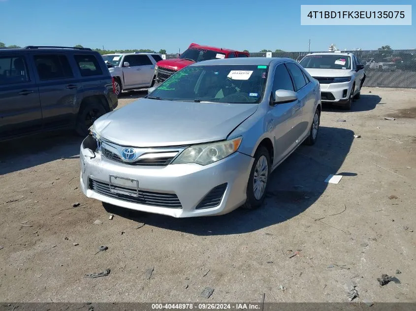 2014 Toyota Camry Hybrid Hybrid/Le/Xle VIN: 4T1BD1FK3EU135075 Lot: 40448978