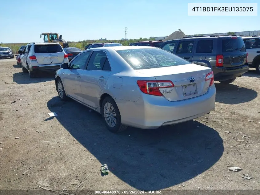 2014 Toyota Camry Hybrid Hybrid/Le/Xle VIN: 4T1BD1FK3EU135075 Lot: 40448978