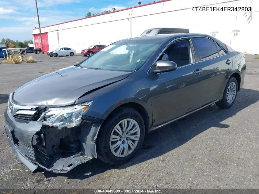 4T4BF1FK4ER342803 2014 Toyota Camry Le