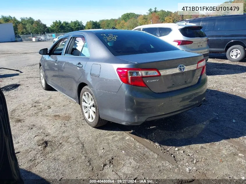 2014 Toyota Camry Hybrid Xle VIN: 4T1BD1FK0EU101479 Lot: 40450564