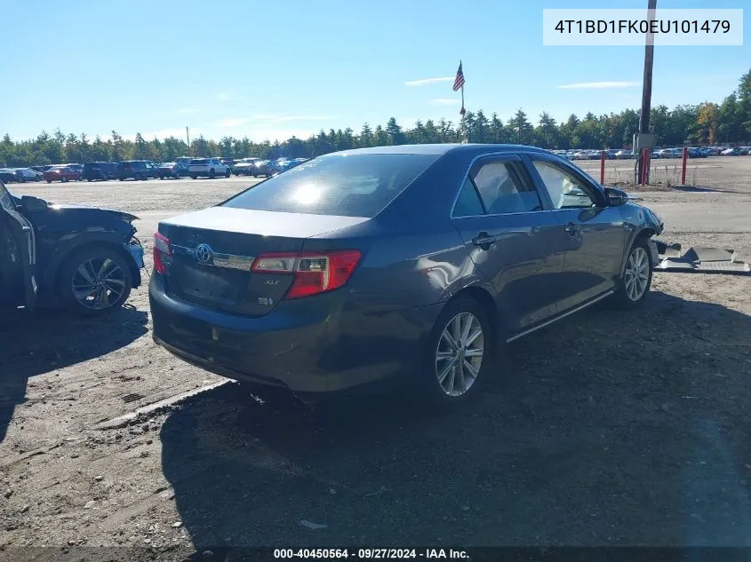 2014 Toyota Camry Hybrid Xle VIN: 4T1BD1FK0EU101479 Lot: 40450564