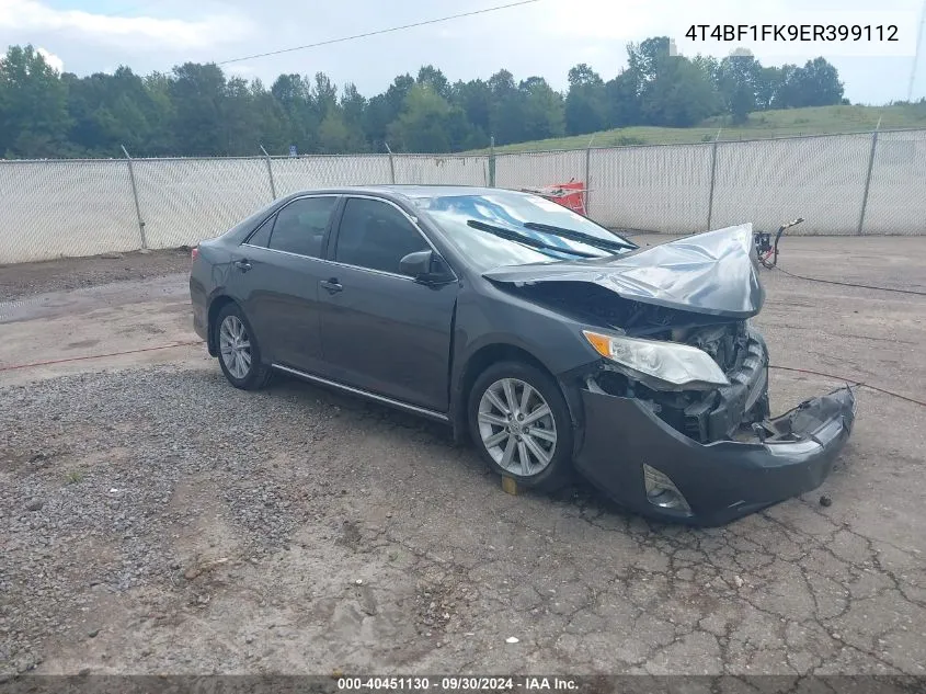 2014 Toyota Camry Xle VIN: 4T4BF1FK9ER399112 Lot: 40451130