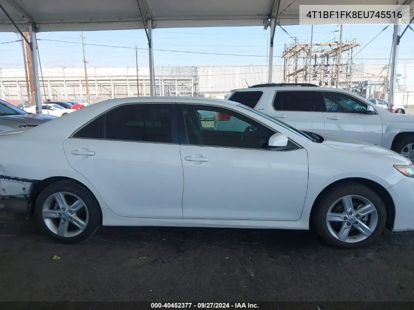 2014 Toyota Camry Se VIN: 4T1BF1FK8EU745516 Lot: 40452377