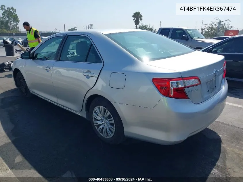 4T4BF1FK4ER367474 2014 Toyota Camry Le