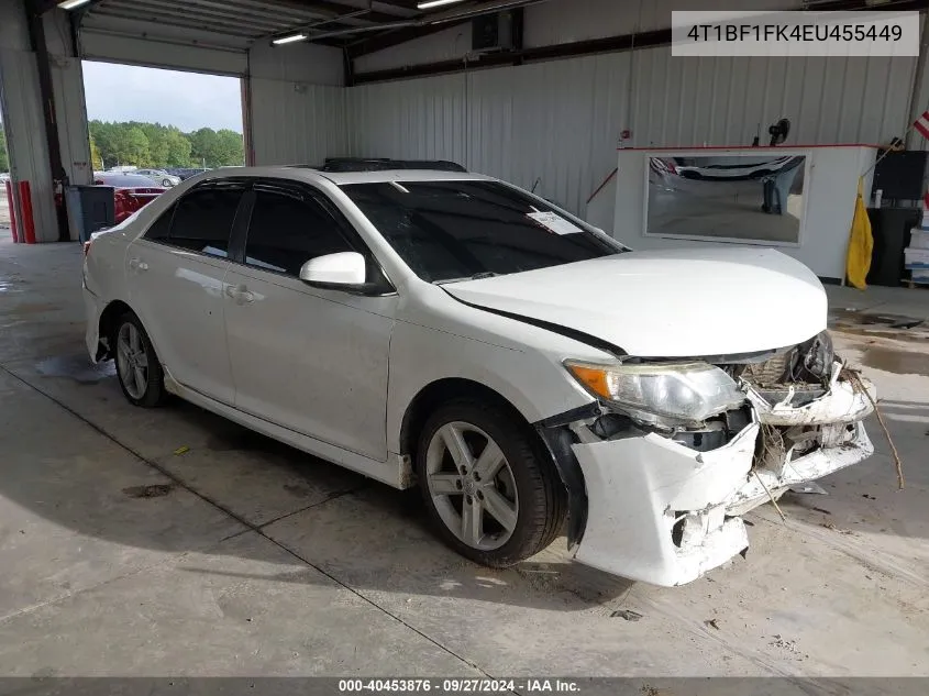 2014 Toyota Camry Se VIN: 4T1BF1FK4EU455449 Lot: 40453876